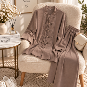 Brit Detaylı Pantolonlu Takım Taş